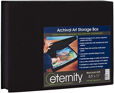 HG Concepts HG Art Concepts Eternity Archival Clamshell Art Portfolio Storage Box 8.5x11"