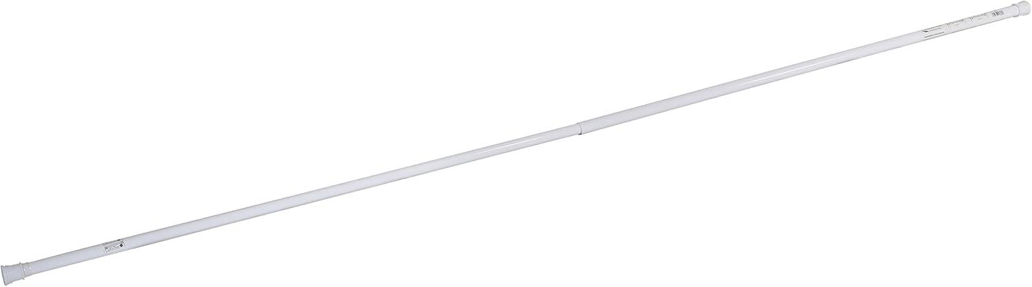 Design House Stainless Steel Adjustable 36-63-inch Shower Rod for Bathroom White