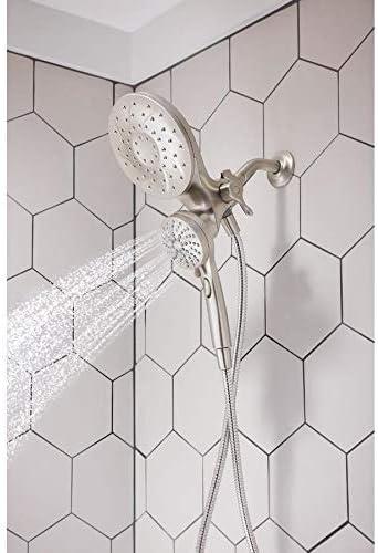 Nickel Multi-Head Handheld Rain Shower with Magnetic Dock