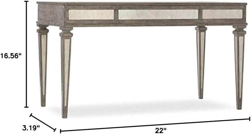 Hooker Furniture Rustic Glam Solid Wood Top Writing Desk