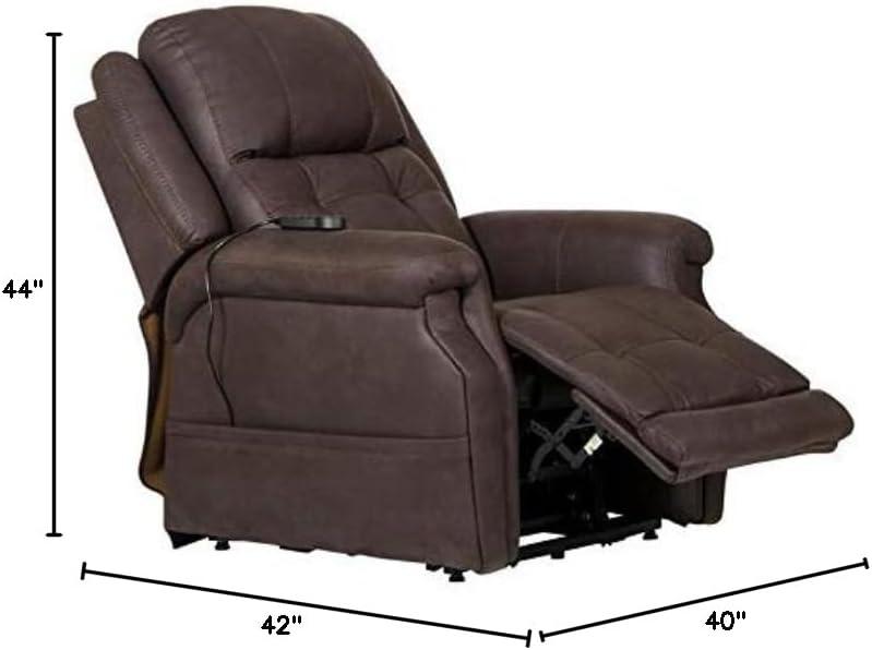 Haywood Power Lift Assist Lay Flat Recliner with Adjustable Headrest and Heat & Massage