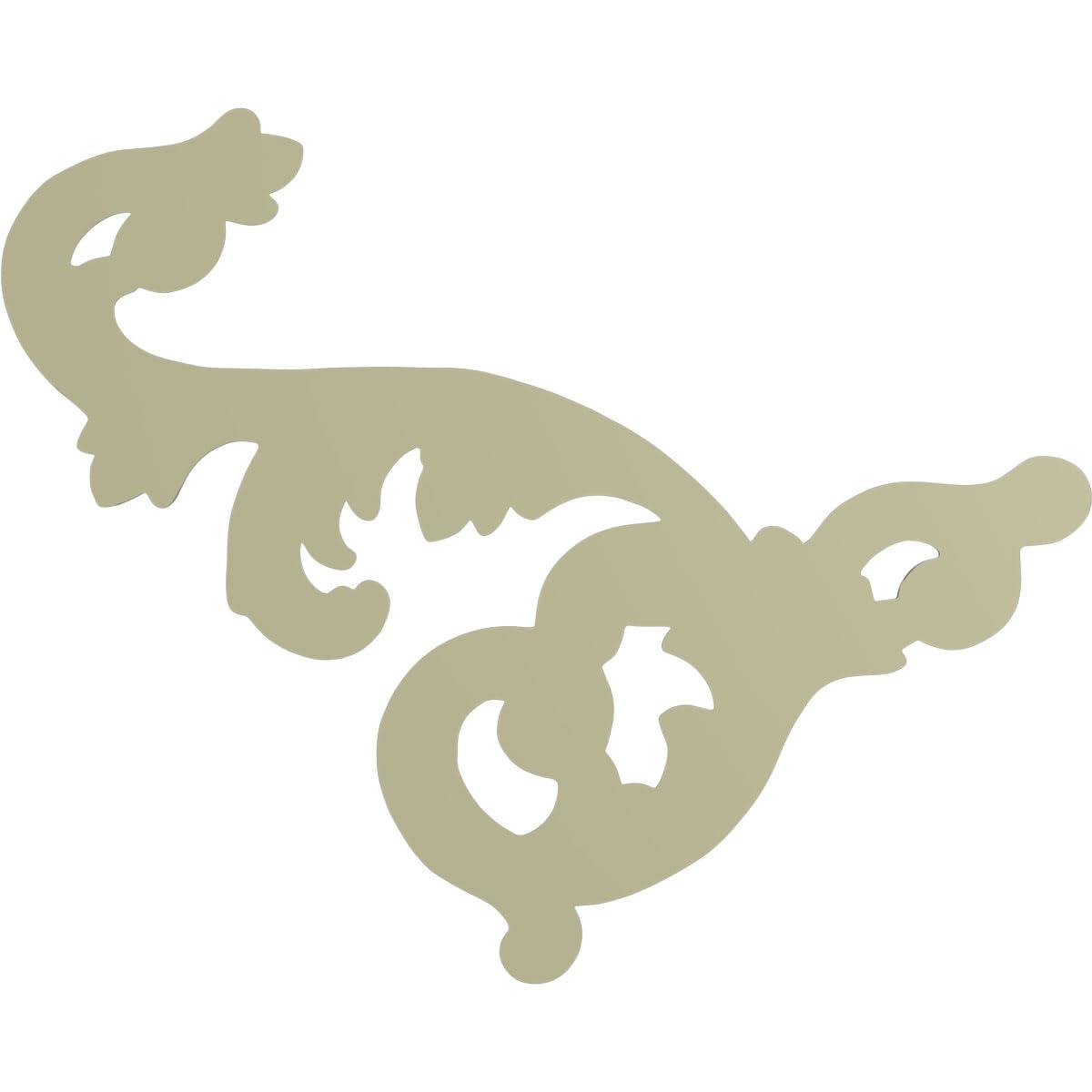 Ekena Millwork Edwards 19.625'' H x 15.75'' W x 1.375'' D Urethane Onlay Scroll