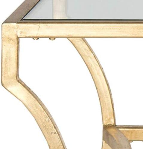Alphonse Coffee Table - Gold/Glass - Safavieh