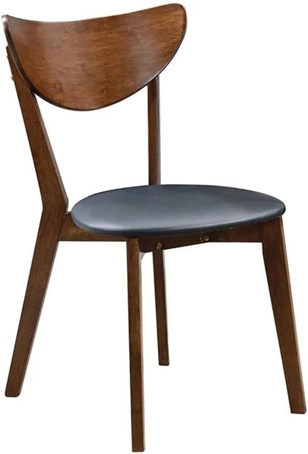 Coaster Malone Wood Dining Chairs with Padded Seat in Walnut