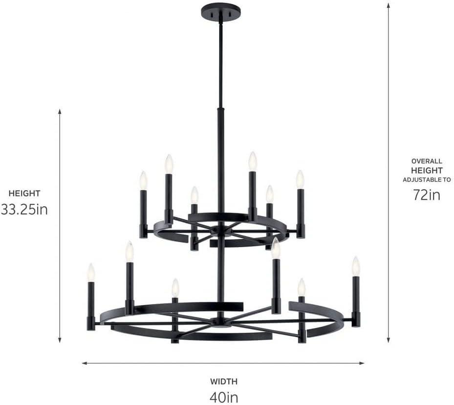 Kichler Lighting Tolani 2 - Light Chandelier ,  Polished Nickel