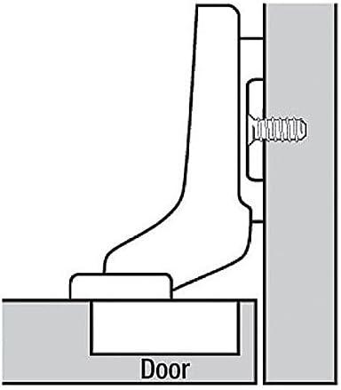 Blum Clip top BLUMOTION Soft Close Hinges, 110 Degree, Self Closing, Frameless, with Mounting Plates and Hinge Cover Plates (Inset - 2 Pack (1 Pair))