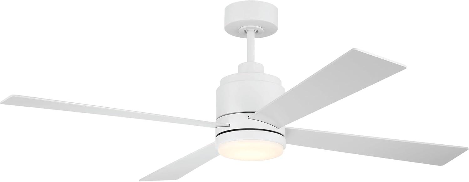 Craftmade McCoy 4-Blade 52" Ceiling Fan with Optional LED Light Kit & Hard Wired, 4 Speed Control