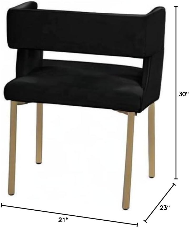 Inga 19'' H Velvet Upholstered Side Chair