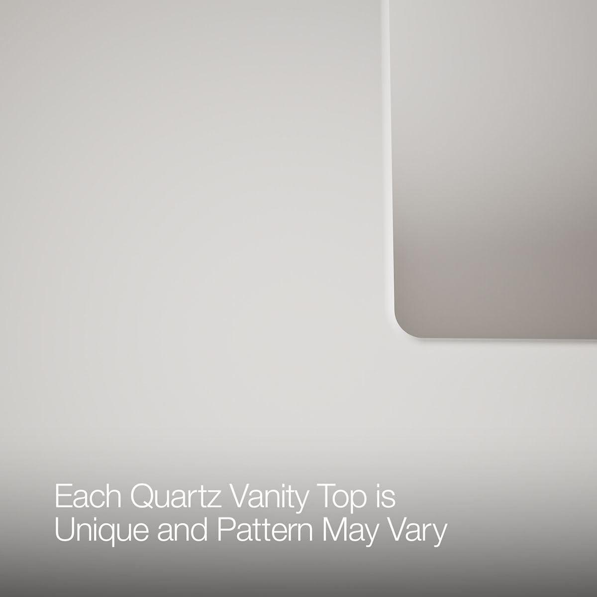 Hearthaven 30'' Free Standing Single Bathroom Vanity Cabinet with Sink and Quartz Top