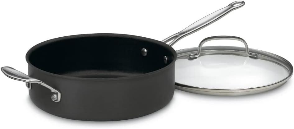 Cuisinart Chef's Classic Nonstick Hard Anodized 5.5 Quart Saute Pan with Helper Handle