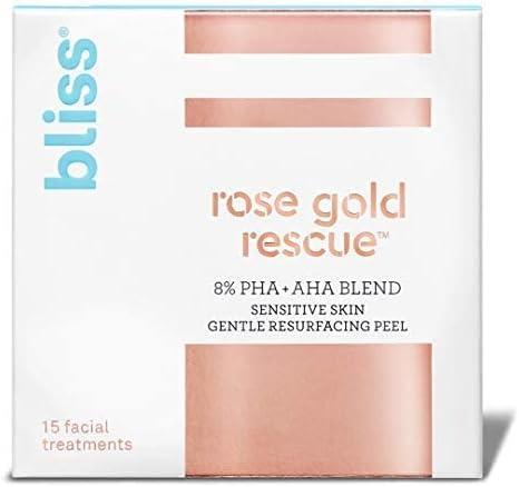 bliss Rose Gold Rescue Sensitive Skin Gentle Resurfacing Peel - 15ct