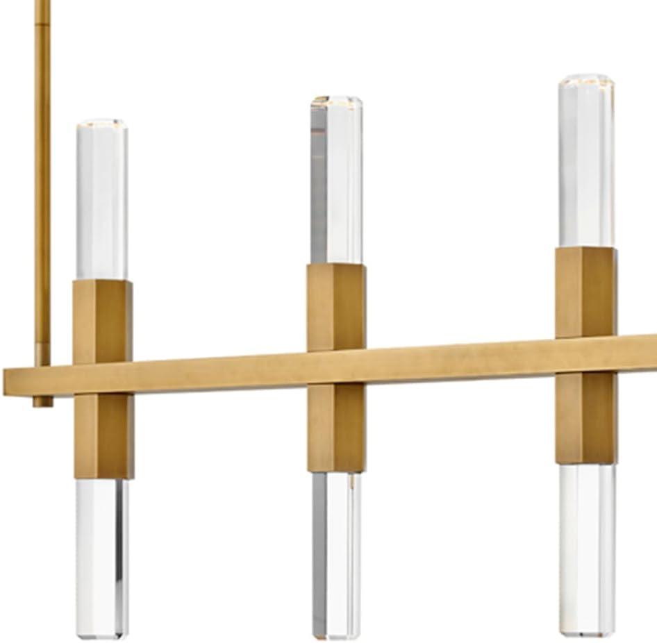 Fredrick Ramond Cecily 10-Light Linear Pendant with Faceted Crystal Rods