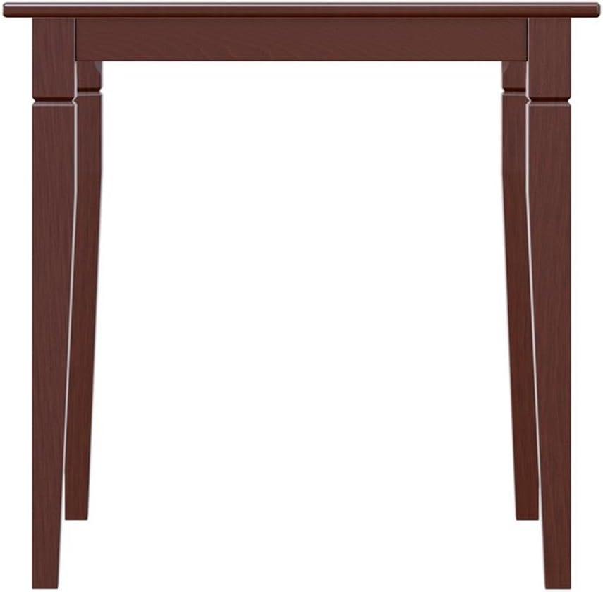 Winsome Kingsgate Dining Table Routed with Tapered Leg Walnut: Hardwood Square Kitchen Table for 4, Modern Style