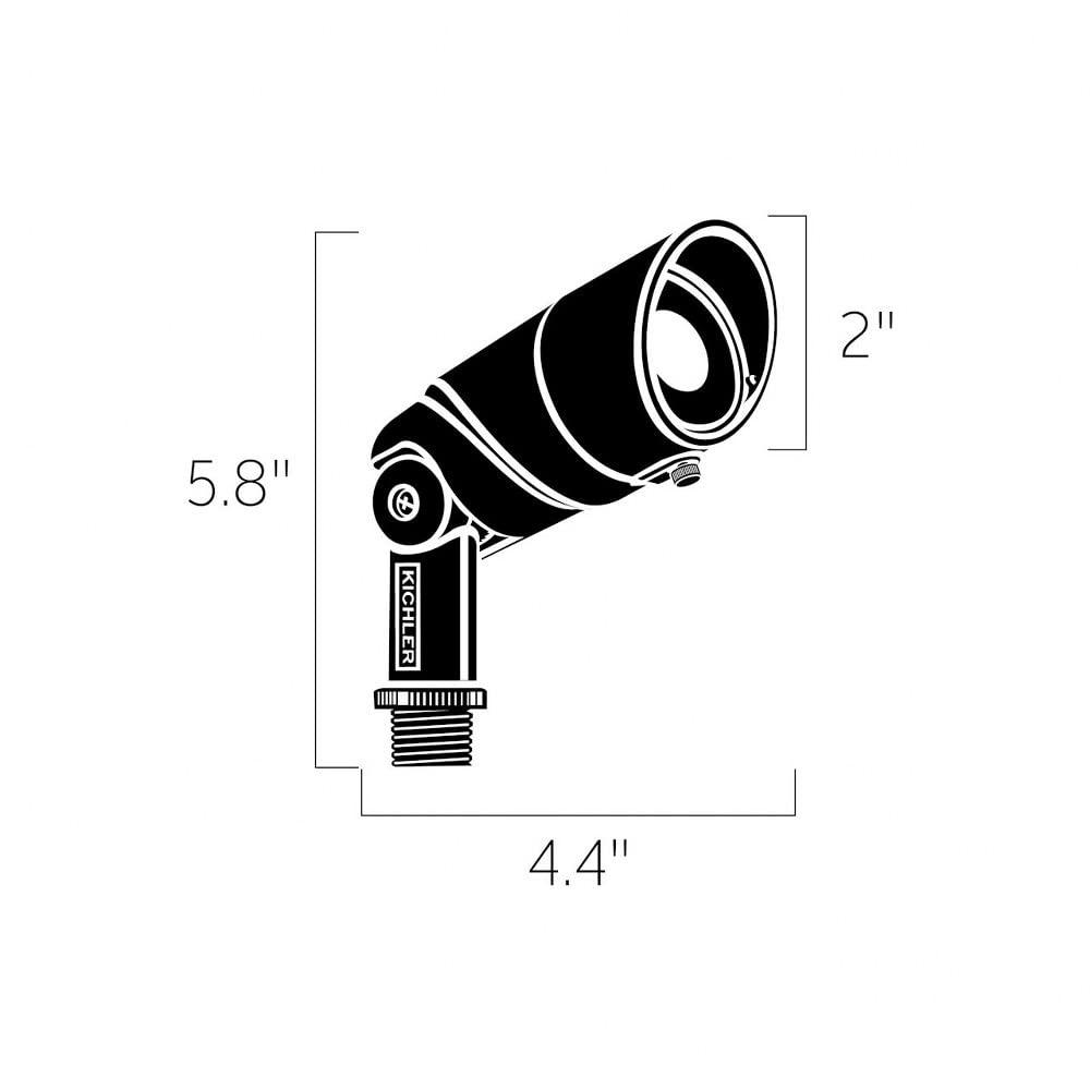 Kichler VLO 3 3/4" High Textured Bronze 2700K LED Wide Flood Light