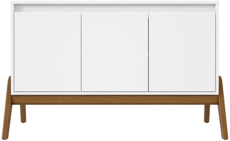 Manhattan Comfort Jernya 49" Sideboard with 4 Shelves in White