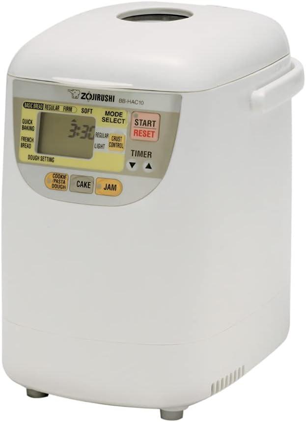 Zojirushi Home Bakery Bread Baker - BB-HAC10WZ: 8 Settings, 1 lb Capacity, Delay Timer, Digital Control, White