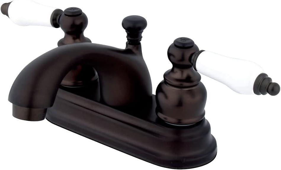 Vintage Oil Rubbed Bronze Centerset Bathroom Faucet