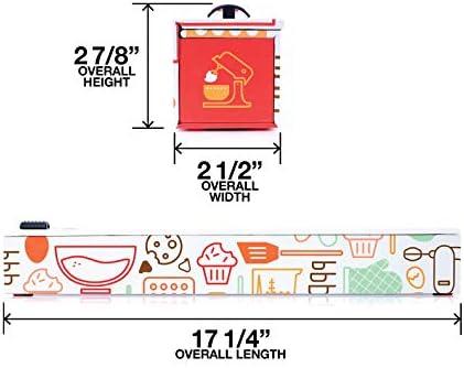 ChicWrap Baker's Tools Parchment Paper Dispenser with 15x 41 Sq. Ft Roll of Culinary Grade Parchment Paper
