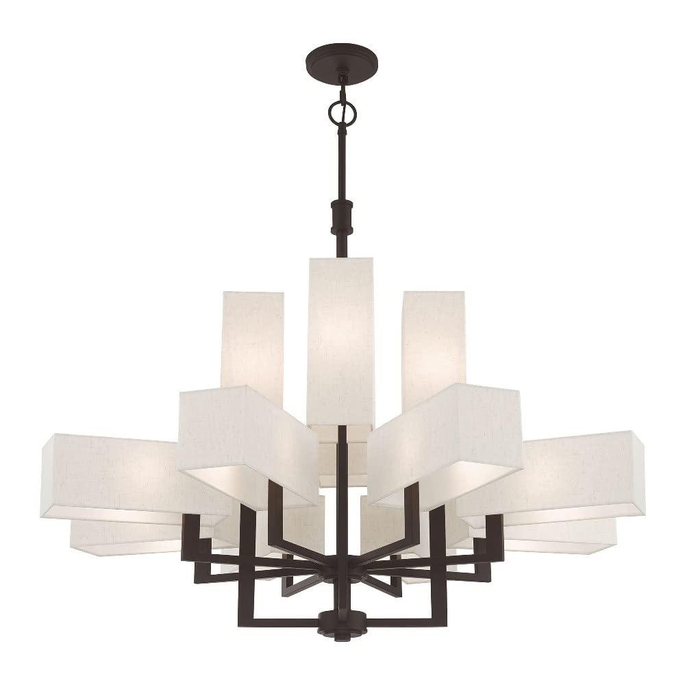 Livex Lighting Rubix 12 - Light Chandelier in  Bronze