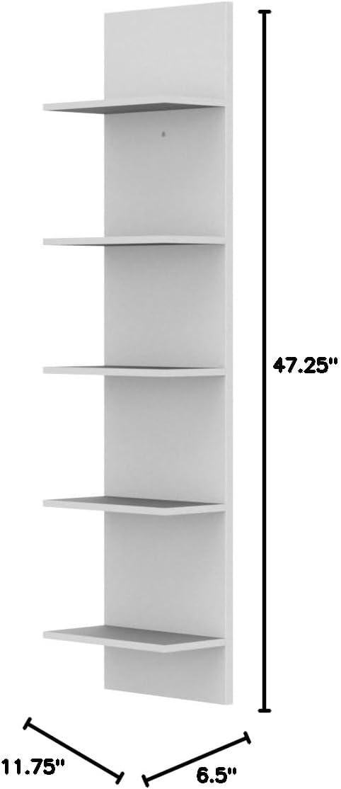 47" x 11.7" Wide Vertical Column Wall Shelf - Danya B.