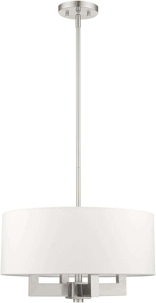 Livex Lighting Cresthaven 4 - Light Chandelier in  Brushed Nickel