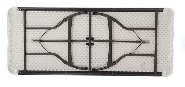 Lifetime 6 Foot Rectangle Folding Table Indoor/Outdoor Commercial Grade, White Granite (80306)