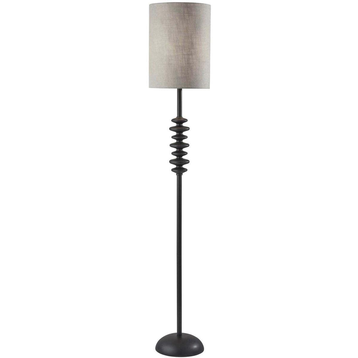Beatrice Floor Lamp Black - Adesso: Contemporary Design, 68" Tall, Rotary Switch