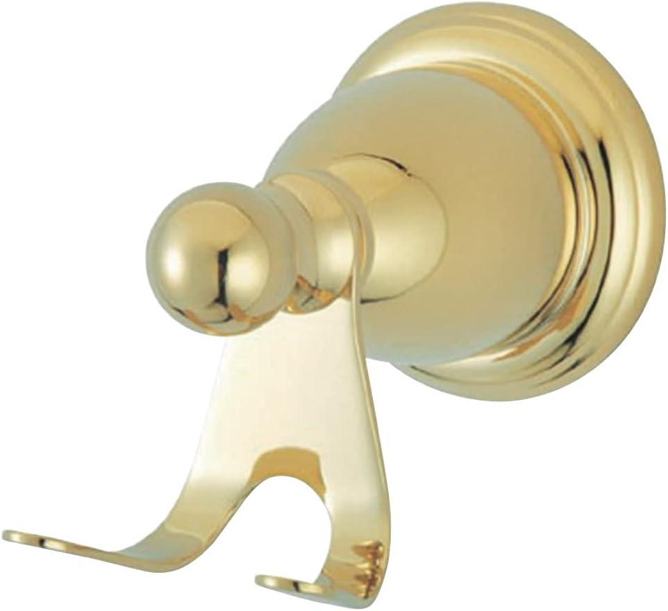 Heritage Polished Brass Wall-Mounted Robe Hook