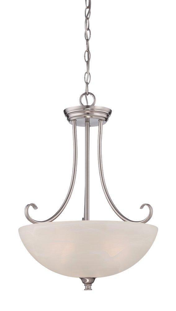 Designers Fountain Kendall Satin Platinum Inverted Pendant, 85131-SP