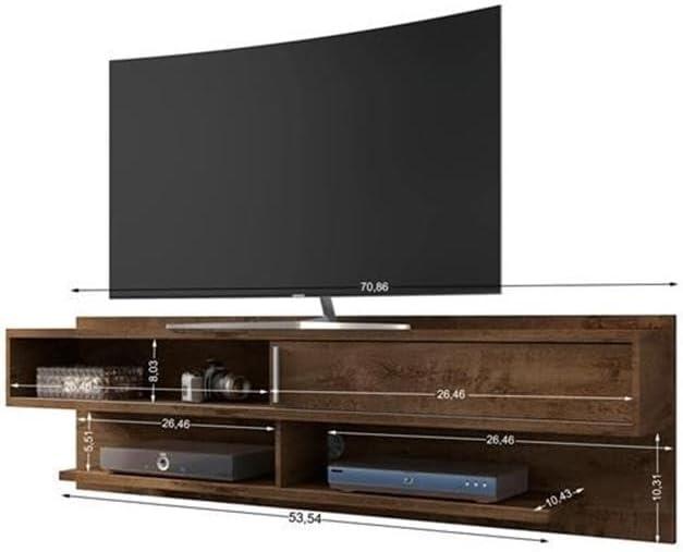 60" Astor Floating Entertainment Center Off  - Manhattan Comfort