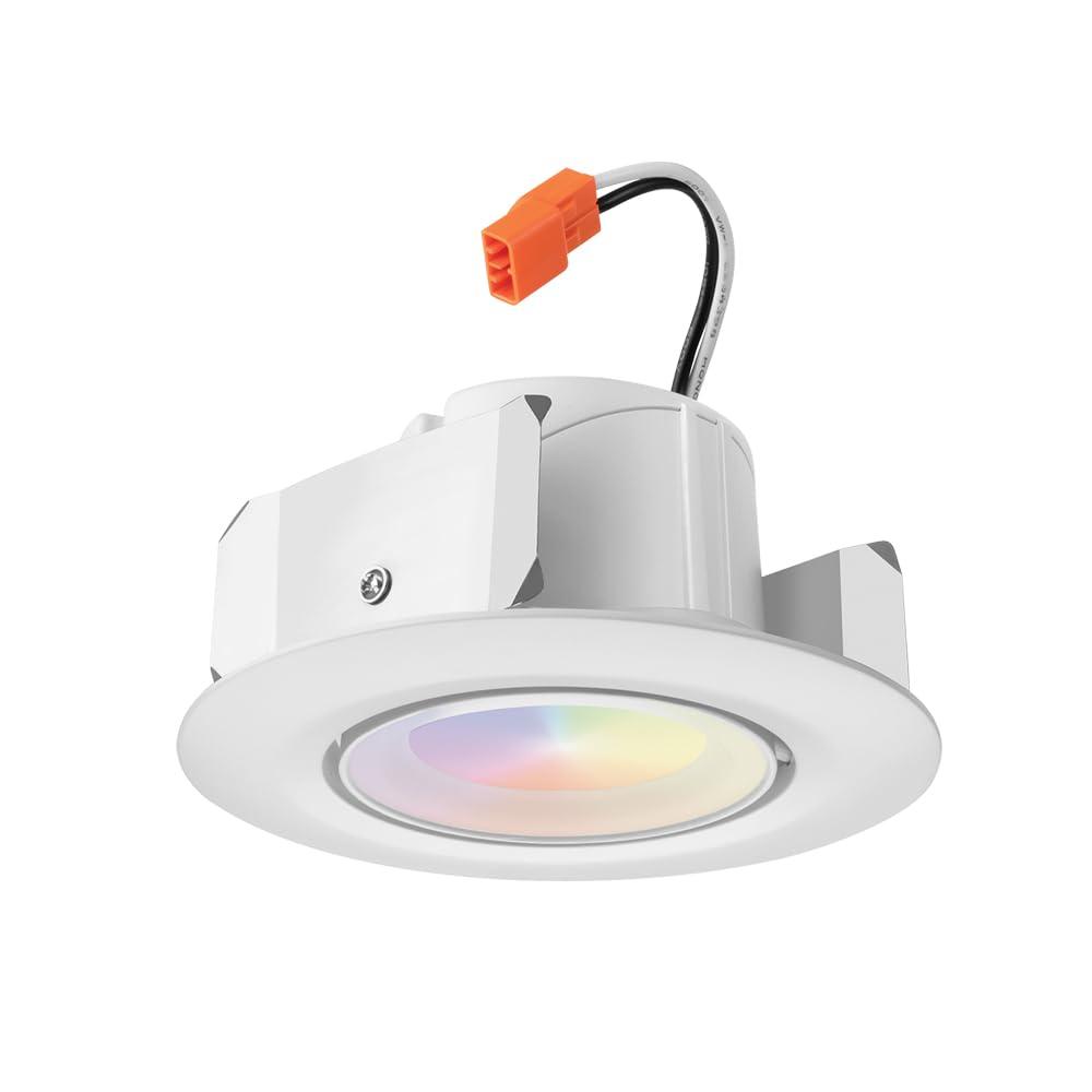 4'' Selectable Color Temperature Dimmable IC Rated Standard Recessed Lighting Kit