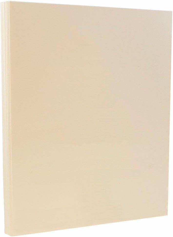 Ivory Letter A Size Cardstock, 50 Sheets, Acid-Free