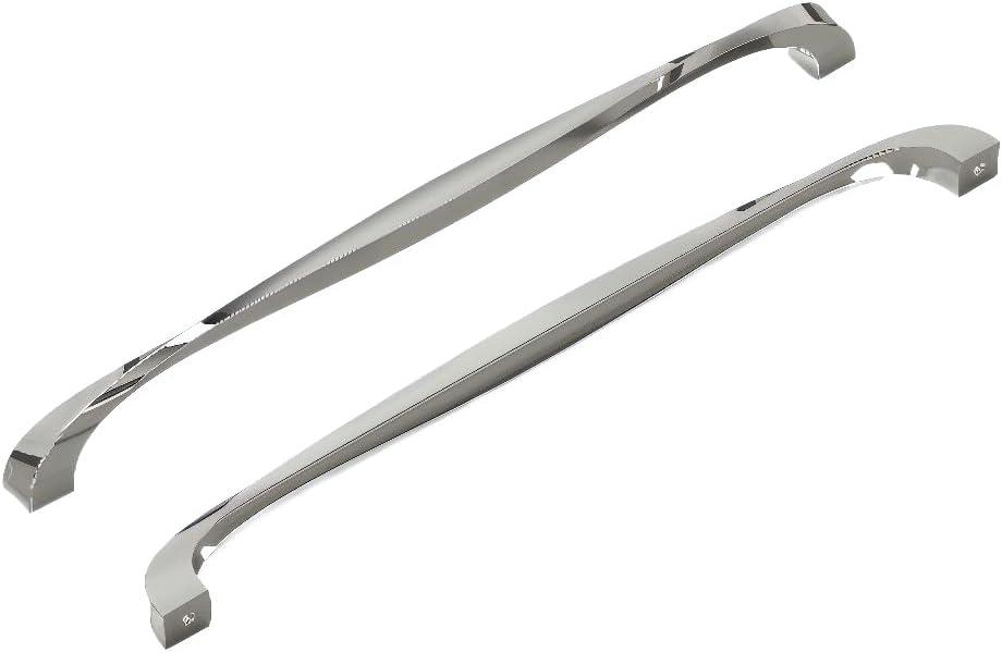 Twist Kitchen Cabinet Handles, Solid Core Drawer Pulls for Cabinet Doors, 12"
