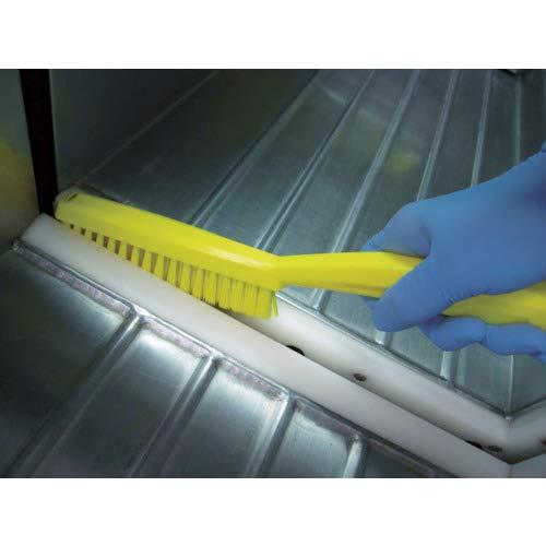 Red Stiff Bristle Hand Scrubbing Brush for Narrow Slots