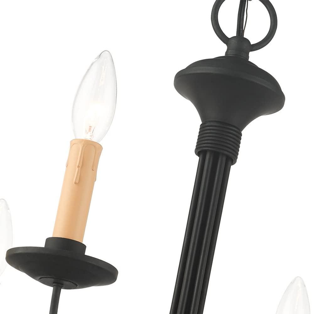 Livex Lighting Heritage 6 - Light Chandelier in  Black