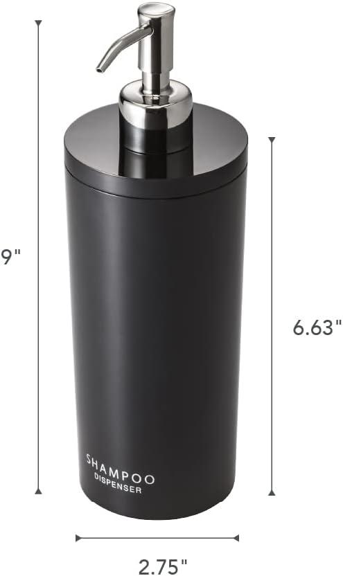 Tower Yamazaki Home Shampoo Dispenser, Contemporary Bottle Pump For Shower, Shampoo, 16.9 fluid oz.