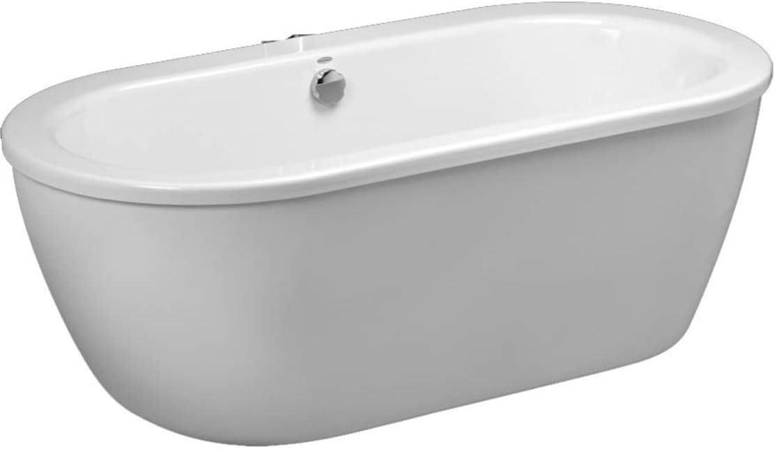 Cadet 64.625'' x 30.625'' Freestanding Soaking Acrylic Bathtub