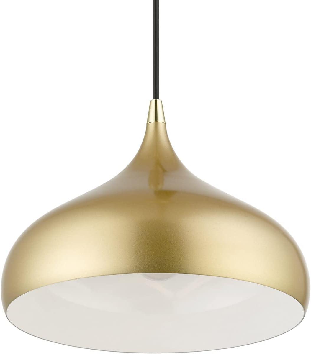 Livex Lighting Amador 1 - Light Pendant in Soft Gold/Polished Brass