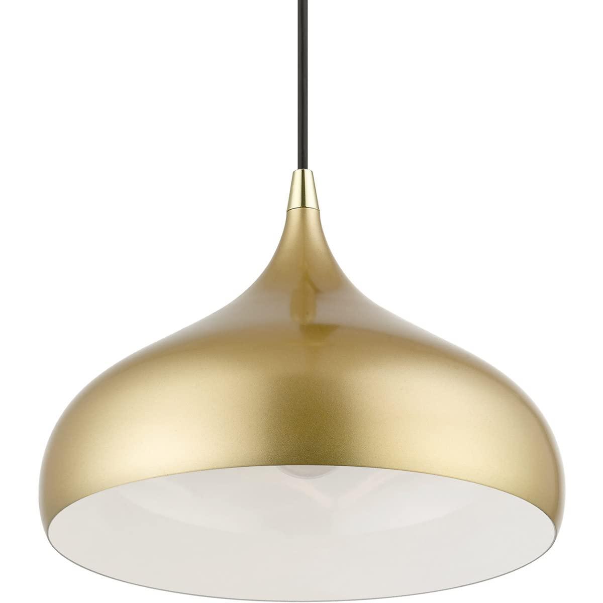 Livex Lighting Amador 1 - Light Pendant in  Soft Gold/Polished Brass
