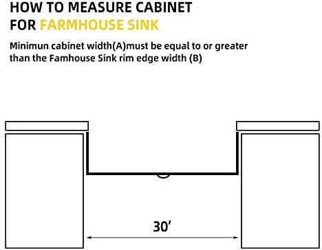 Latoscana LFS3318W 33 in. Fireclay Single Bowl Kitchen Sink