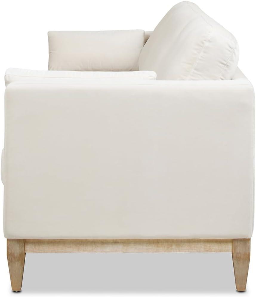 Jennifer Taylor Home Knox 84" Modern Farmhouse Sofa French Beige