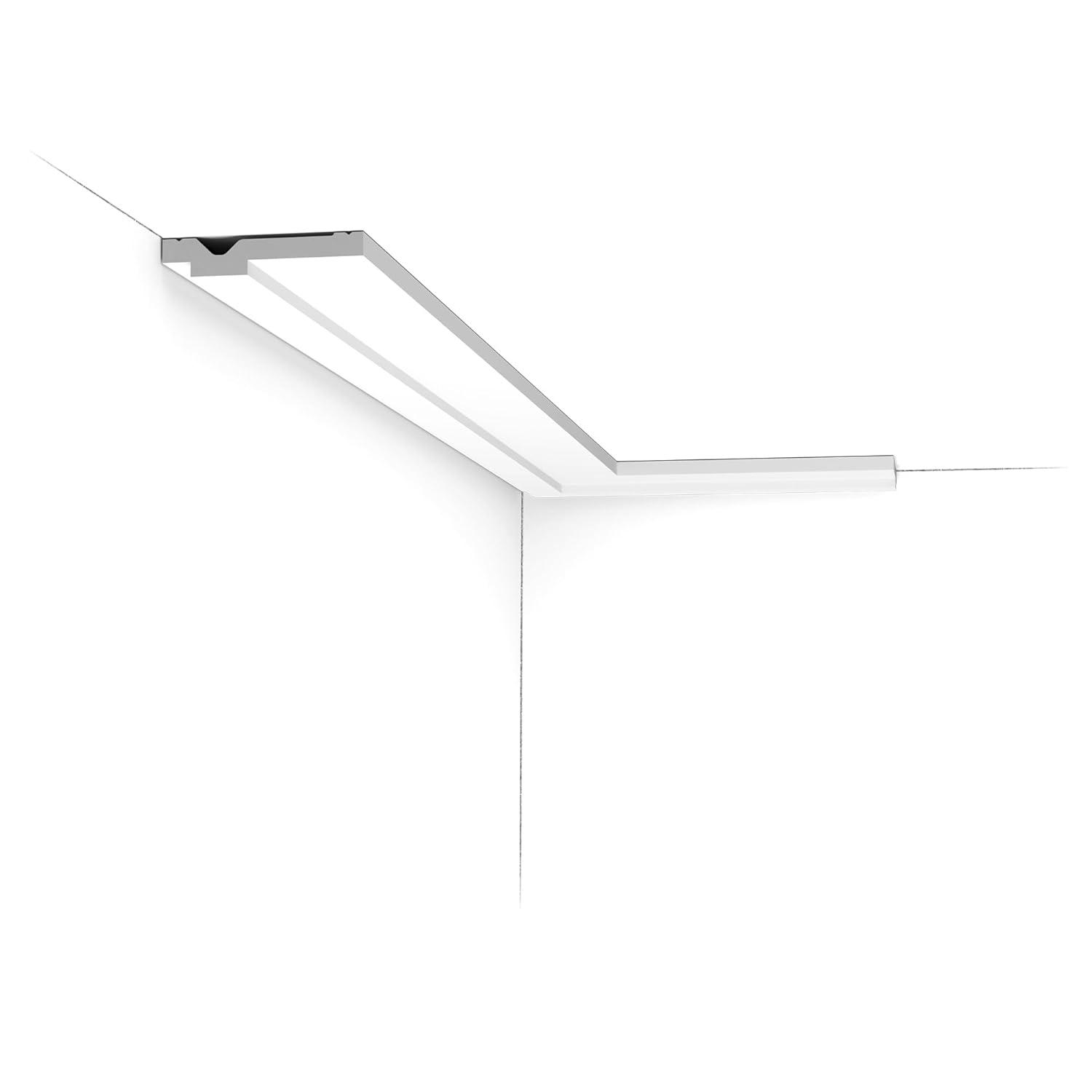 2-3/4 in x 1/2 in x 78-3/4 in Primed White Plain Polystyrene Crown Moulding (Set of 5)