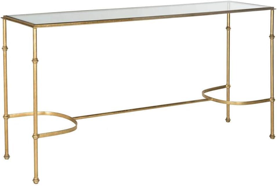 Lucille Console Table - Gold/Glass - Safavieh