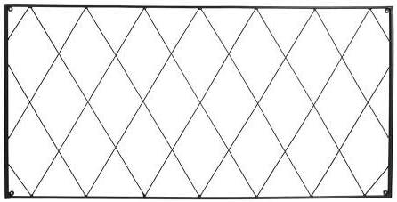 Somerset Black Wrought Iron Garden Trellis, 53" Height