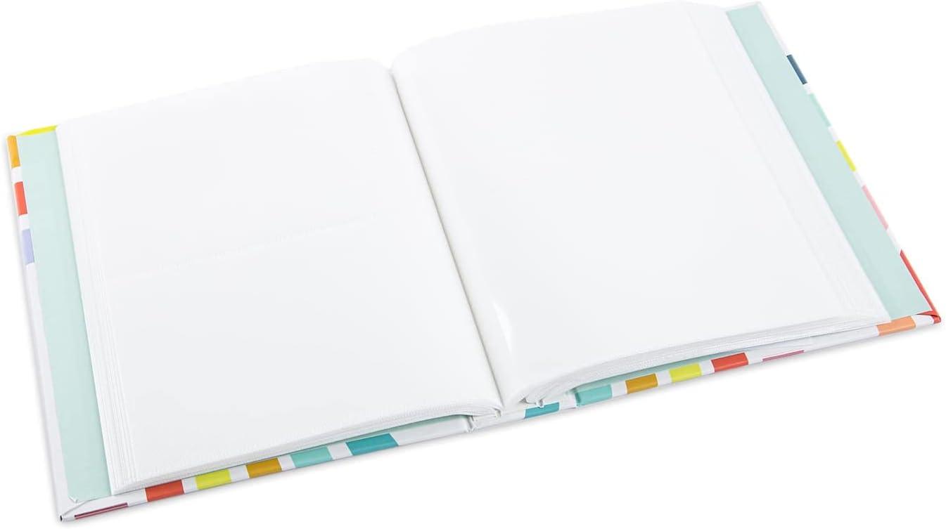 Rainbow Photo Album by Recollections - 100 Page Photo Album Holds up to 200 Photos for Weddings - Birthdays - Anniversaries - and Family - 1 Pack