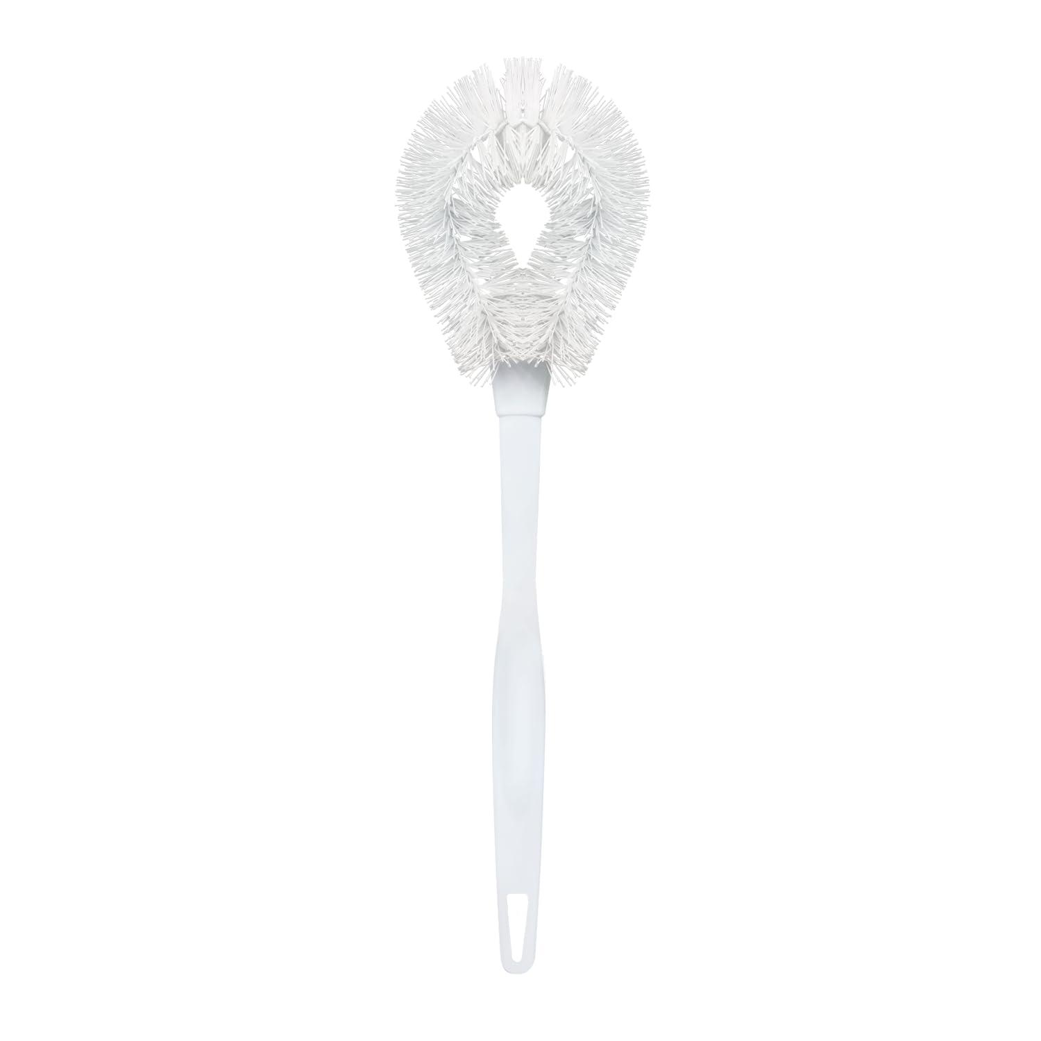 LOLA Toilet Bowl Brush W/ Curved Head, Durable Poly Fiber Bristles - 1 Count