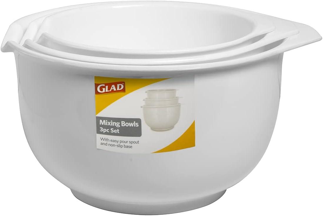 GLAD™ Glad Mixing Bowls With Pour Spout, Set Of 3 (Set of 3)