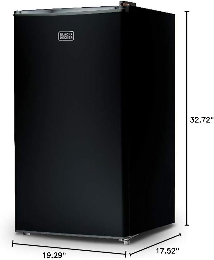 Black 3.2 Cu. Ft. Energy Star Compact Refrigerator with Freezer