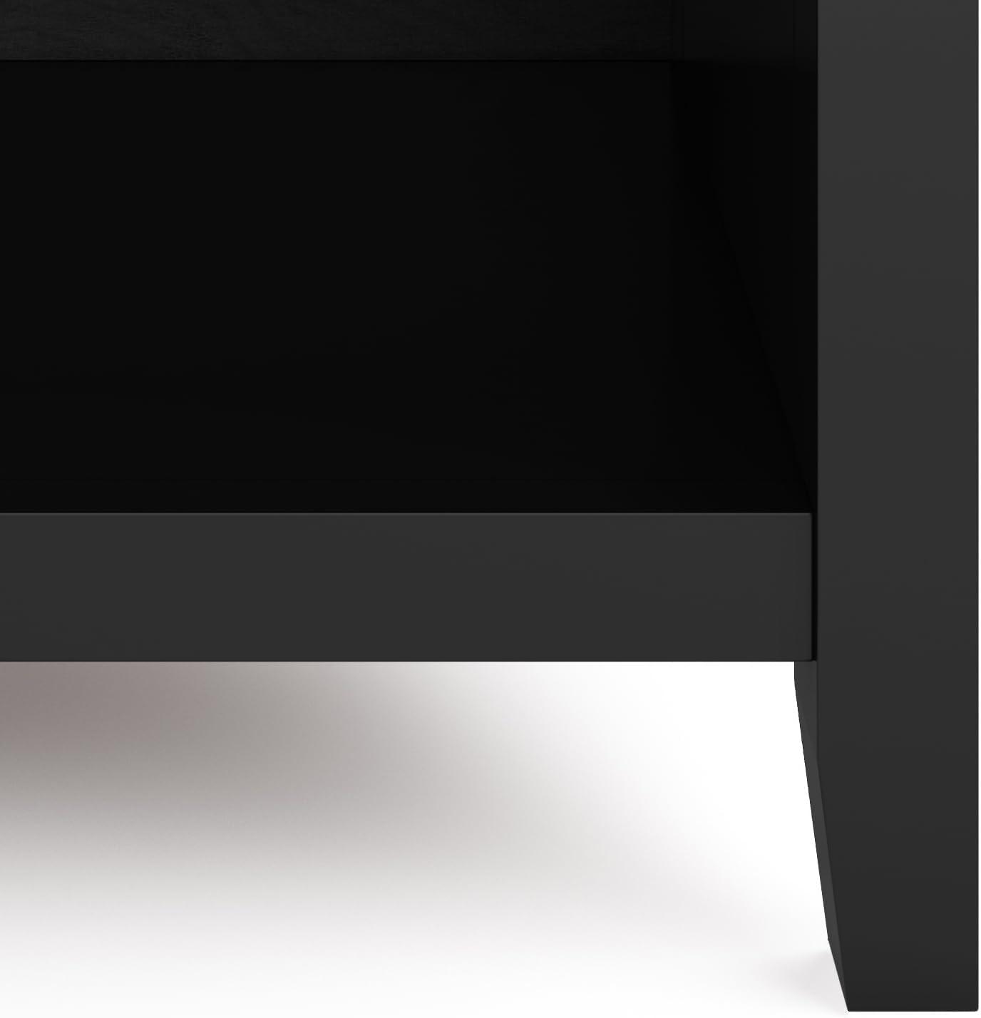 Simpli Home Artisan 24"W Solid Wood Nightstand with Drawer and Shelves & Reviews | Wayfair