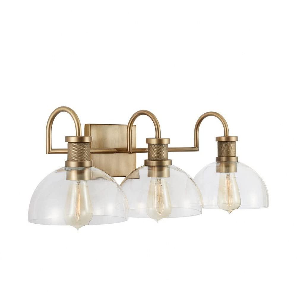 Capital Lighting Cassidy 3 - Light Vanity in  Aged Brass